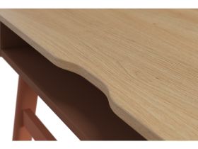 Письменный стол Бревор-2 120x60 Дуб Барбера/Терракотовый