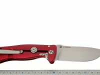 Нож складной LionSteel SR2A RS Mini, сталь Uddeholm Sleipner® Satin Finish, рукоять алюминий (Solid®), красный