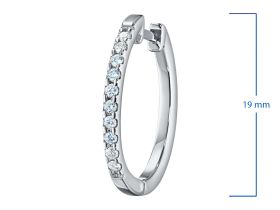 Серьги из белого золота э4712сг12150600