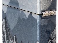 Зажигалка ZIPPO Mountain Sketch с покрытием 540 Tumbled Chrome, латунь/сталь, разноцветная, 38x13x57 мм