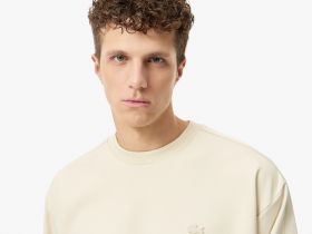 Мужской хлопковый свитшот Lacoste свободного кроя