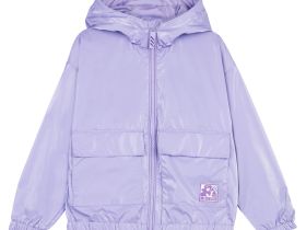 Куртка текстильная с полиуретановым покрытием для девочек (ветровка)