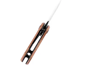 Складной нож Kansept Mini Korvid, сталь 154CM, рукоять микарта, коричневый