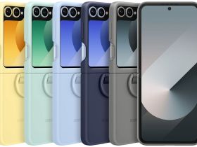 Чехол Samsung Silicone Case для Z Flip6/Flip7 FE Серый