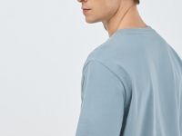 Футболка с морским принтом, Голубой