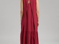 Сарафан А-силуэта из трикотажа со льном