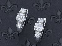 Серьги из белого золота с бриллиантами э0901сг02187900