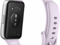 Умные часы HUAWEI Band 11 серебристые, с фиолетовым ремешком