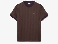 Мужская футболка из жаккардового трикотажа с монограммой Lacoste