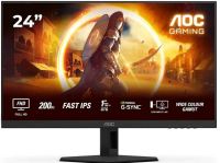 Монитор 23,8" AOC 24G4HRE 1920x1080 WLED 16:9, IPS, 300cd/m, 1000:1, 80M:1, 1мс, 178/178, 2*HDMI, DP, 200HZ, speakers, black