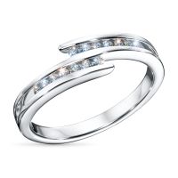 Классическое кольцо из серебра э0612кц06105300_white