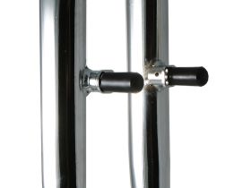 Жесткая стальная вилка ACME 26" 1" шток резьбовая (черный 240 мм эксцентрик 9 мм шток 1" резьбовой (25.4 мм), сталь для ободных тормозов)