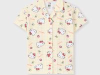 Жёлтая пижама с принтом Hello Kitty для девочки Глория Джинс