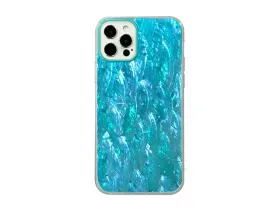 Чехол-накладка K-Doo Seashell для iPhone 13 Pro пластиковый (голубой)
