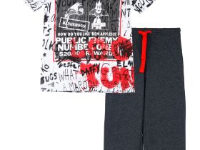 Комплект трикотажный для мальчиков: фуфайка (футболка), брюки