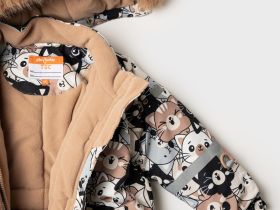 Комбинезон детский текстильный с полиуретановым покрытием для девочек