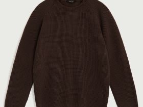 Джемпер с рукавом реглан и округлой горловиной