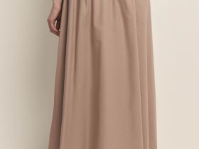 Юбка изо льна и хлопка