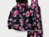 Комплект текстильный с полиуретановым покрытием для девочек: куртка, полукомбинезон