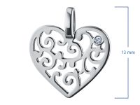 Подвеска из белого золота с бриллиантом э0901пд07174400