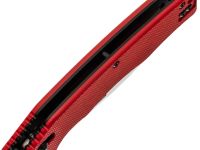 Складной нож Obertech ns-01 Drop point satin, сталь VG-10, рукоять G10, красный