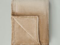 Плед Сверхмягкий/Supersoft, серо-бежевый