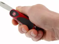 Нож перочинный Victorinox EvoGrip S557, сталь X50CrMoV15, рукоять термопластик GRN, красно-чёрный