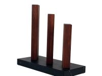 Подставка для ножей магнитная Woodinhome KS050SWN-ST, орех/мрамор