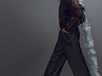 Бомбер из органзы для девочек, Черный