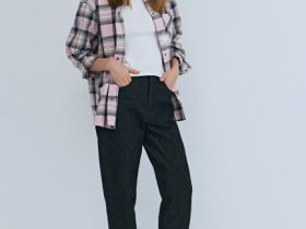 Джинсы Mom с высокой посадкой, Черный