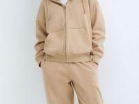 Трикотажные брюки для девочек, Бежевый