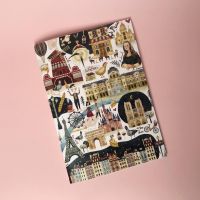 Тетрадь в точку Paris А5 24 л 90 г, золотое тиснение, бумага слоновая кость, сшивка