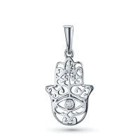 Классическая подвеска из серебра э0612пд05184300_white