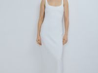 Платье миди, Белый