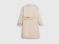 Утеплённый плащ для девочек, Бежевый