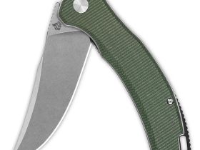 Складной нож QSP Walrus, сталь D2, рукоять микарта, зеленый