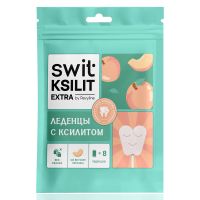 Леденцы на палочке Swit by Revyline Ksilit Extra Персик, 8 шт.