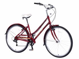 Женский велосипед Wind Avenue 300 Lady 7sp, год 2025, цвет Красный, ростовка 17