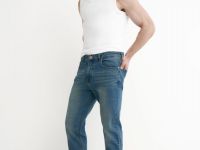 Зауженные джинсы, Синий