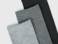 Носки в рубчик, 3 пары, Серый