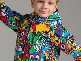 Куртка текстильная с полиуретановым покрытием для мальчиков