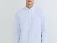 Рубашка из ткани оксфорд, Голубой