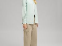 Рубашка из жатой ткани в клетку