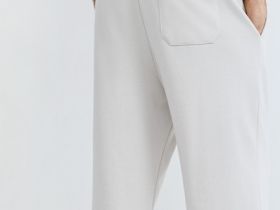 Трикотажные прямые брюки, Белый