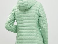 Стеганое утепленное пальто с капюшоном