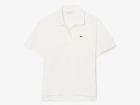 Женская рубашка-поло Lacoste из струящегося хлопка свободного кроя