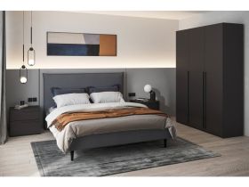 Распашной шкаф Кимбол 3-150x240 Черный