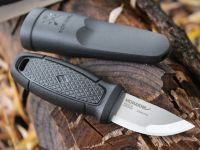 Нож с фиксированным лезвием Morakniv Eldris, сталь Sandvik 12С27, рукоять пластик, черный