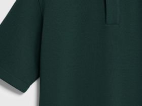 Поло свободного силуэта, Зеленый