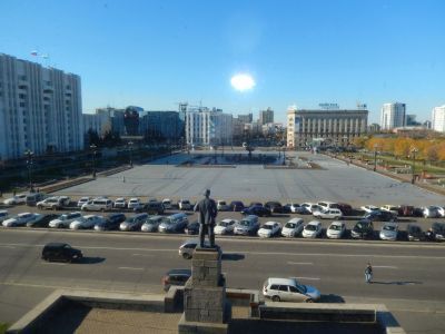 Эспланада площади им. В.И. Ленина с партерами и комплексом фонтанов